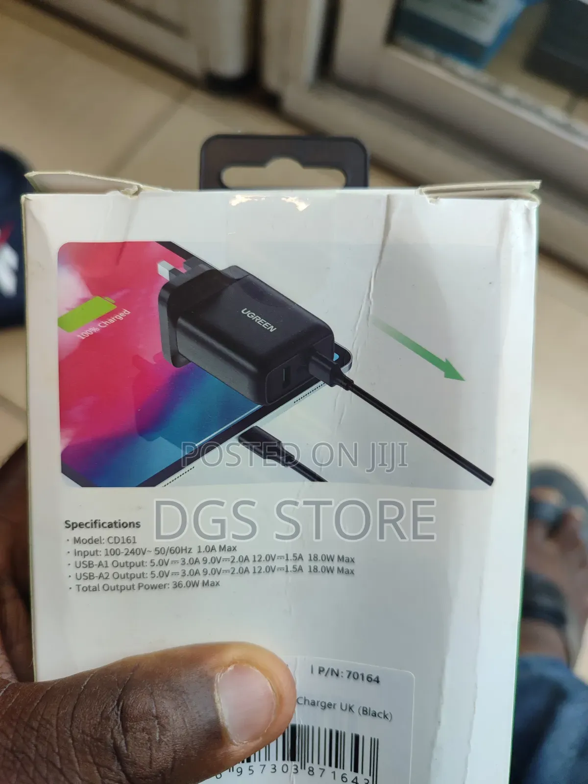 Ugreen QC 3.0 Dual USB 36w Fast Charger