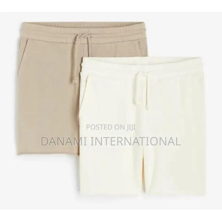 Danami 2 in One Sweat Shorts- Beige Cream/Offwhite
