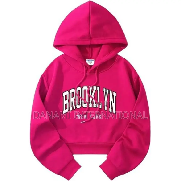Danami Crop Hoodie With Brooklyn New York Print