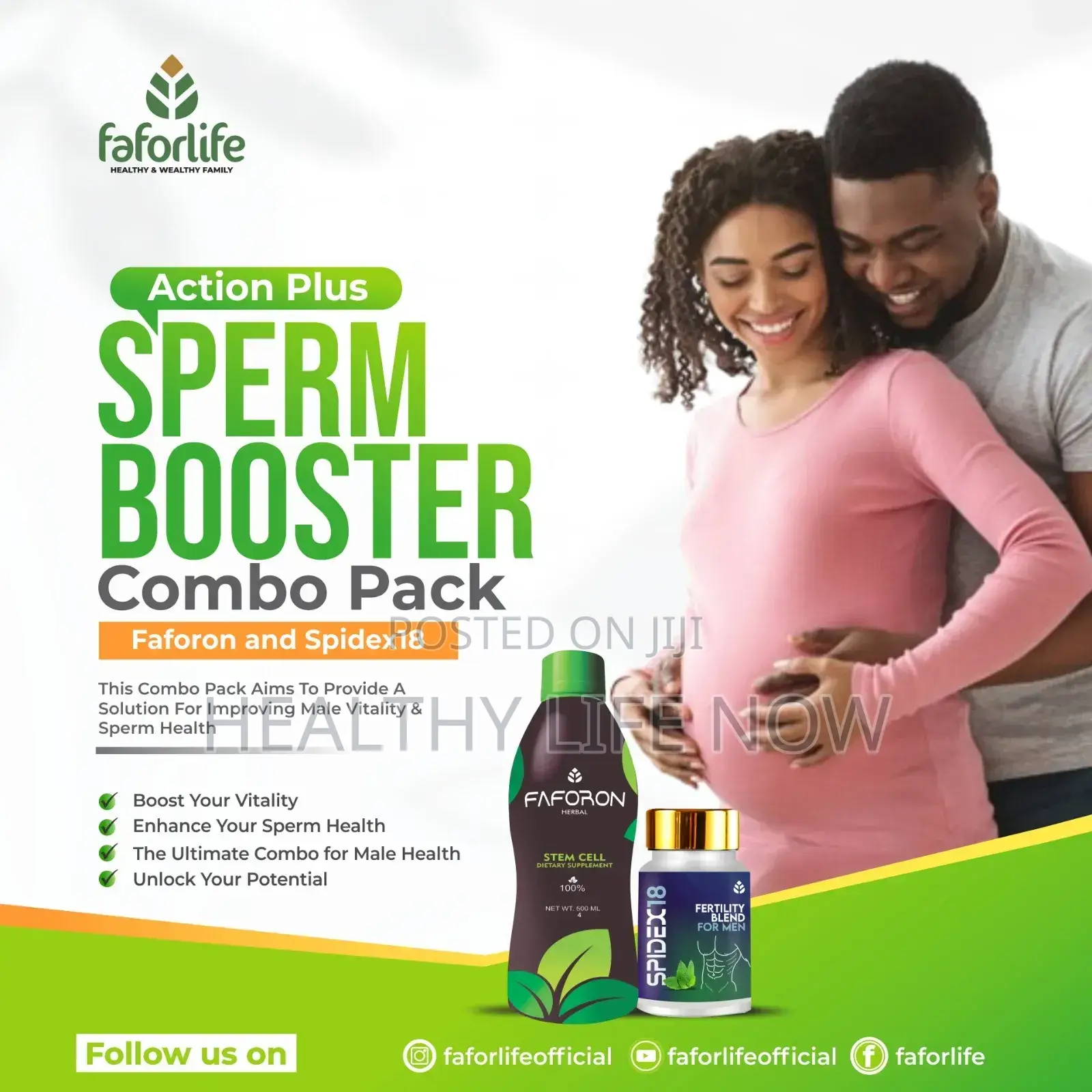 Action PLUS Sperm Booter Combo Pack Faforon and Spidex18