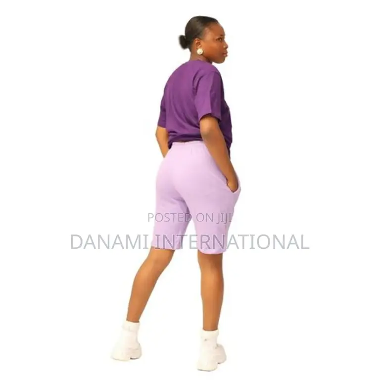 Danami Purple on Lilac Round Neck T-Shirt and Shorts