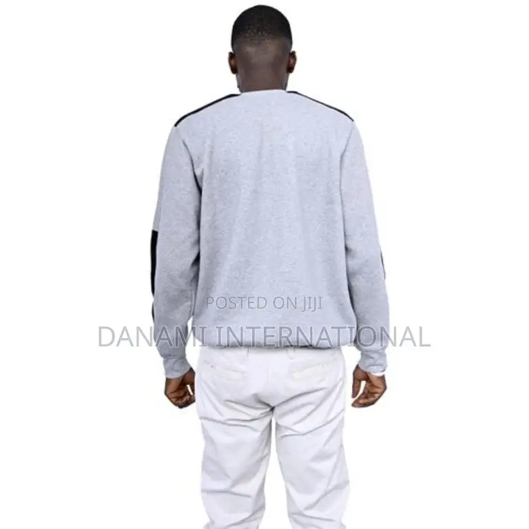 Danami Ash Colour Sweatshirt With Black Contrast