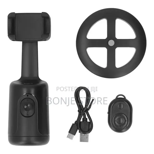 Auto Face Tracking Phone Holder, 360° Rotation, Phone Stand