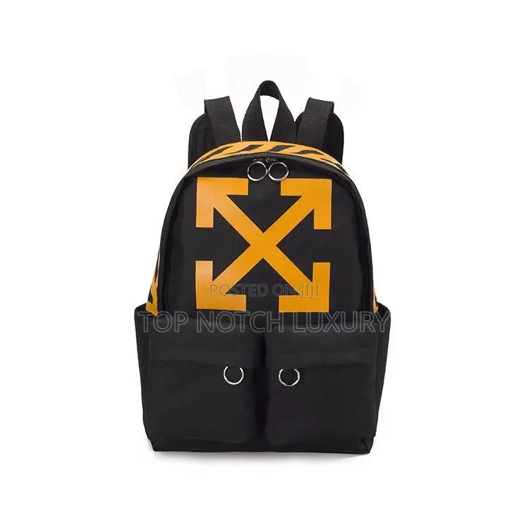 Off White Backpack  Luxury Designer Backpack Unisex