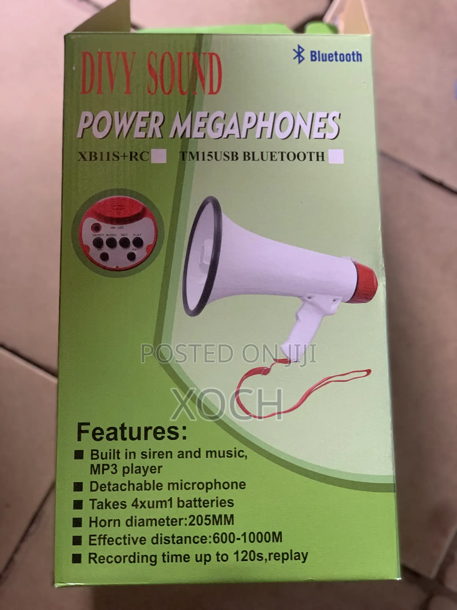 Megaphone With Record and Rechargeable Battery