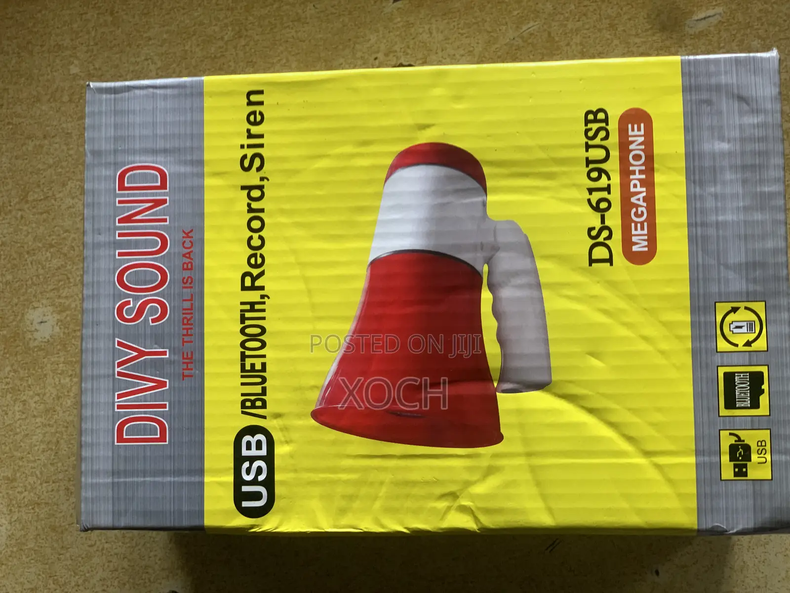 Megaphone With Record and Rechargeable Battery