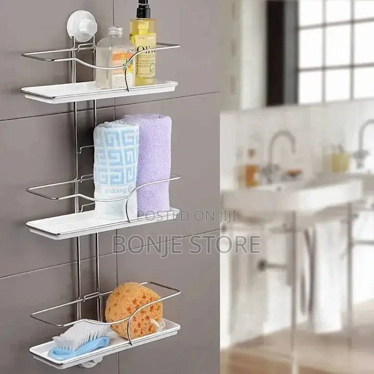 3 Tier Wall Mounted Bathroom Storage Rack