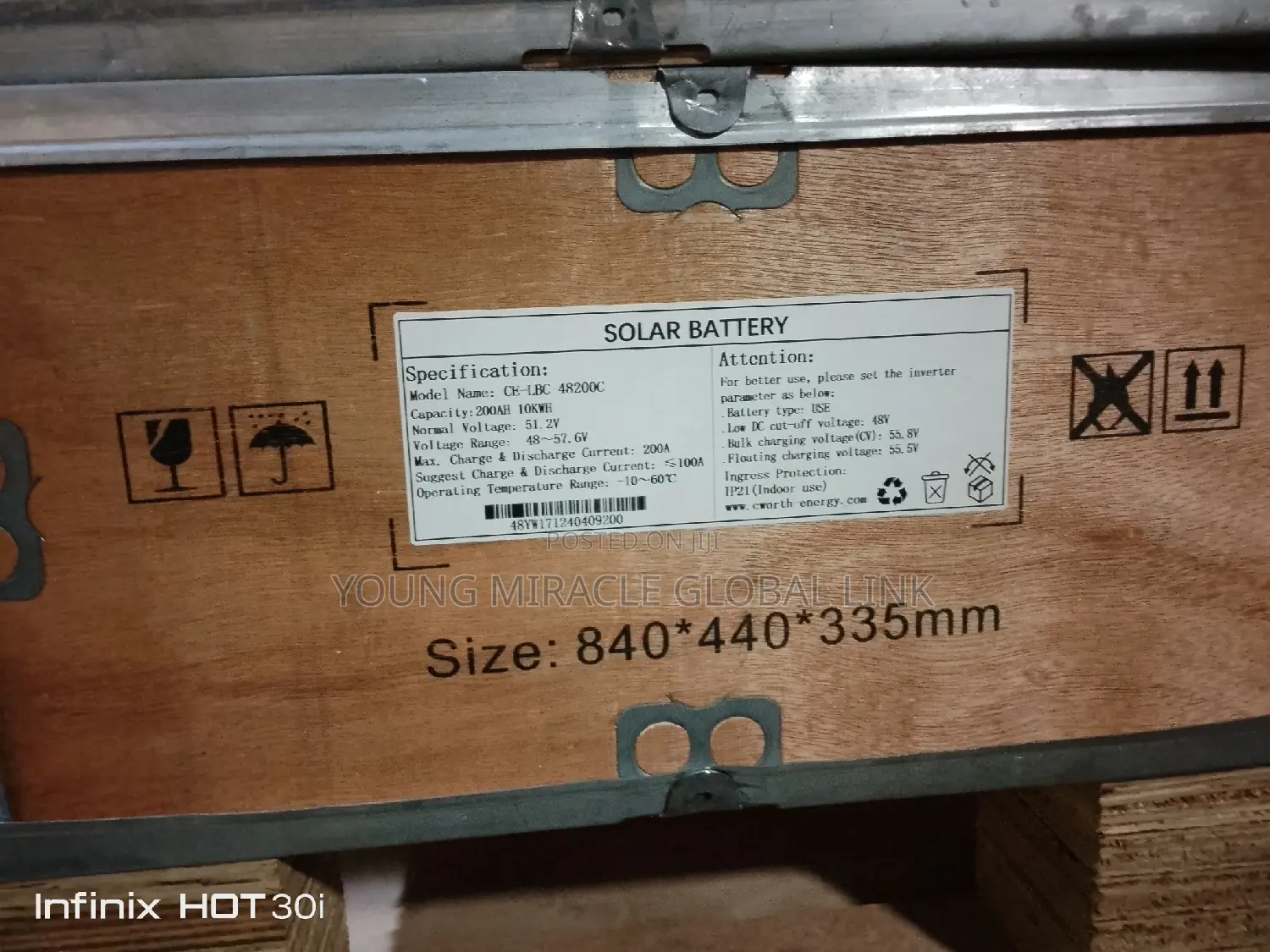 Ion Lithium Battery 10kwh/ 51v/ 48v