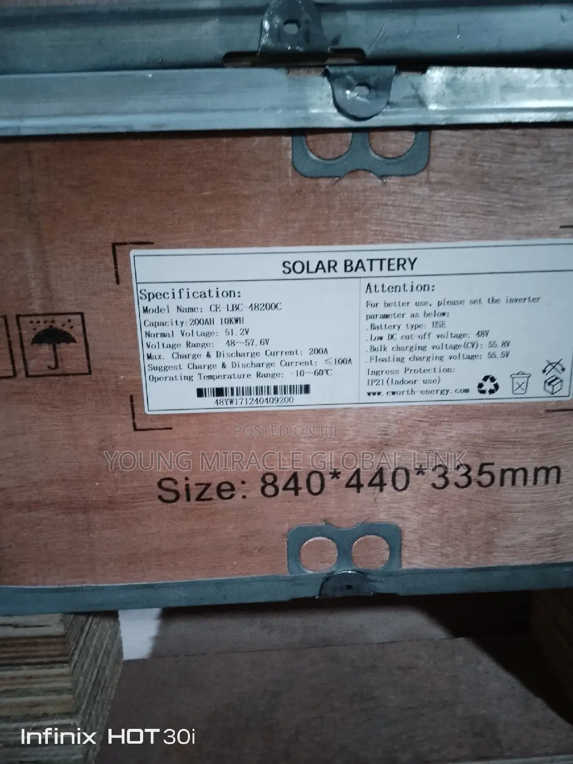 Ion Lithium Battery 10kwh/ 51v/ 48v