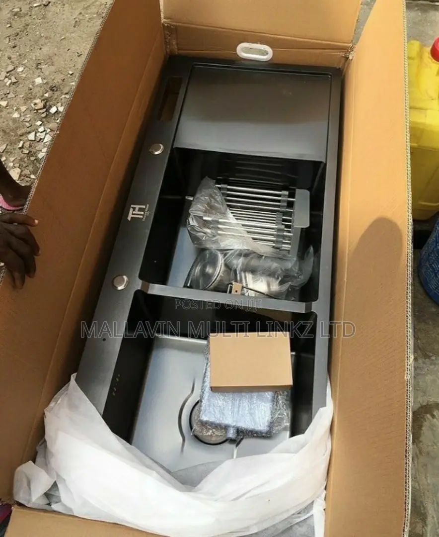 Black Kitchen Sinks With Tray
