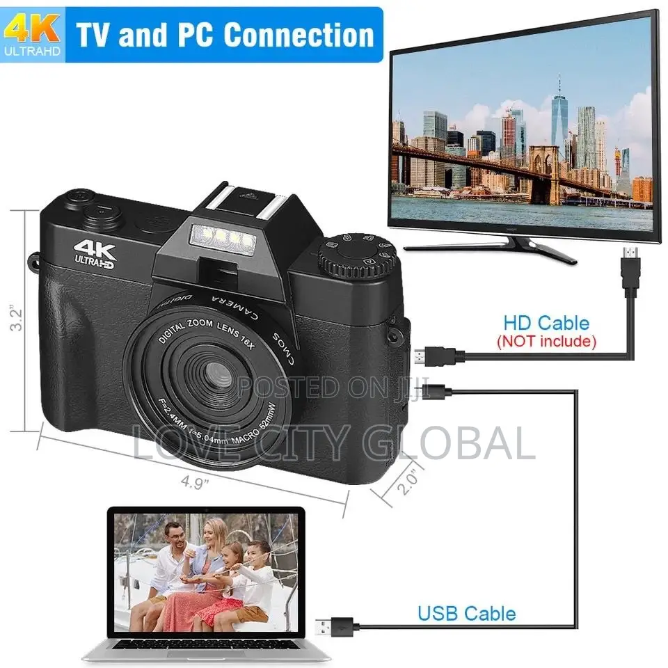 WIFI HD 48 Megapixel Professional 16X Zoom Digital Camera