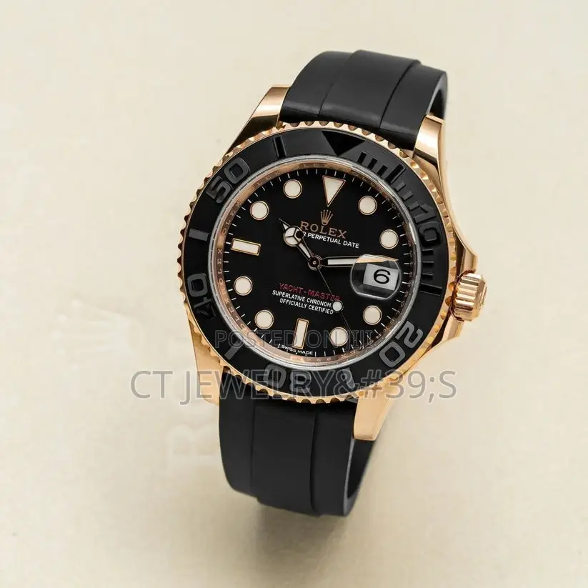 Rolex Yacht Date Just Rubber Strap Model With Master Lock
