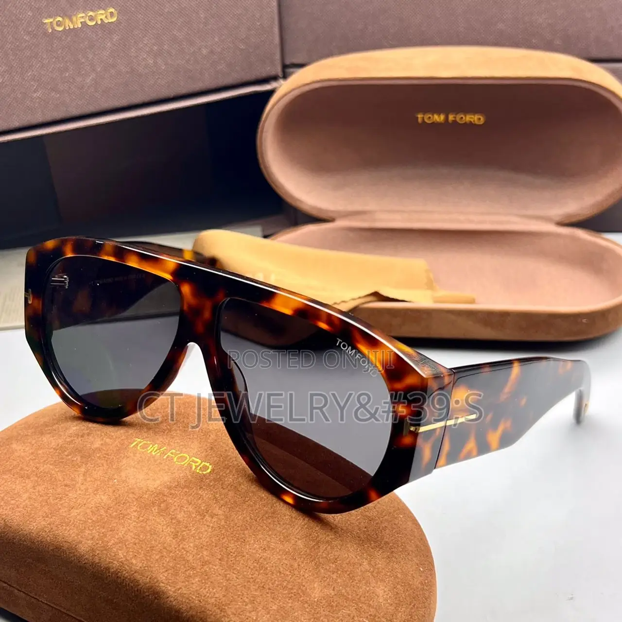 Tom Ford Bold Thick Frame Sunglasses Statement Style for Men Women