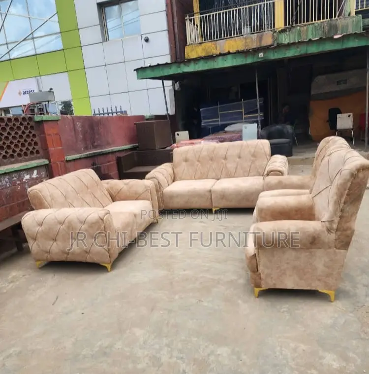 Premium Set of Tufted Upholstery Sofa | Chairs | Couch |