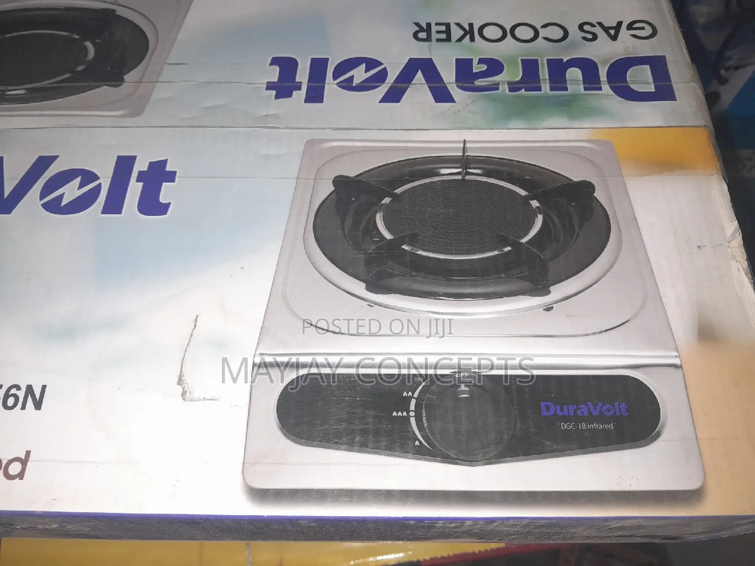 Duravolt Single Top Burner With Infrared Gas Cooker