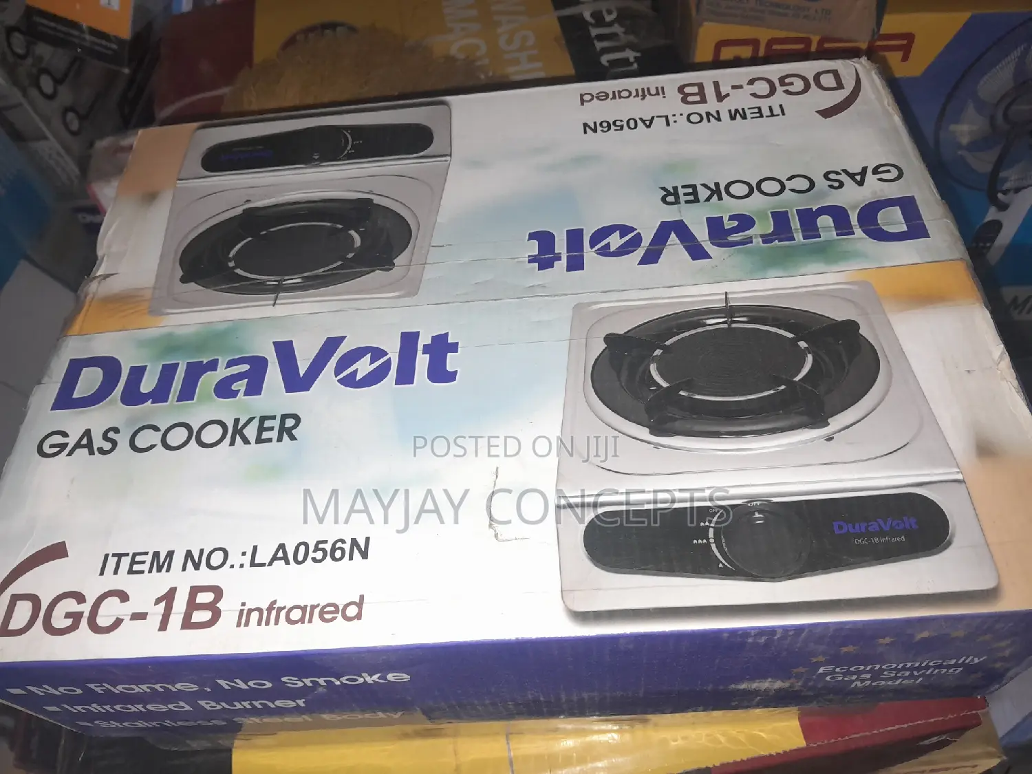 Duravolt Single Top Burner With Infrared Gas Cooker