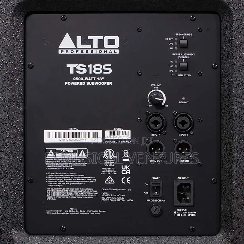 Alto Ts15s 18" Active Subwoofer