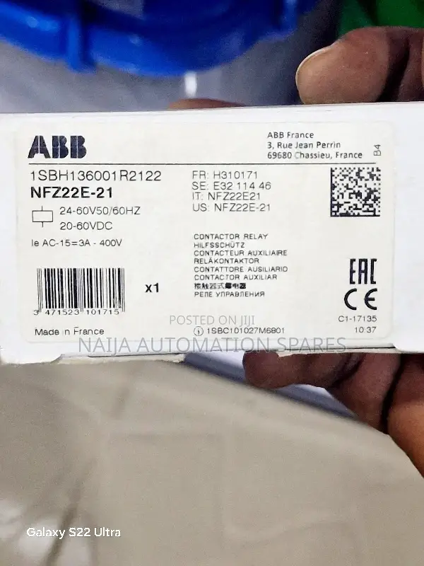 ABB NFZ22E-21 Block Contactor Relay 1SBH136001R2122