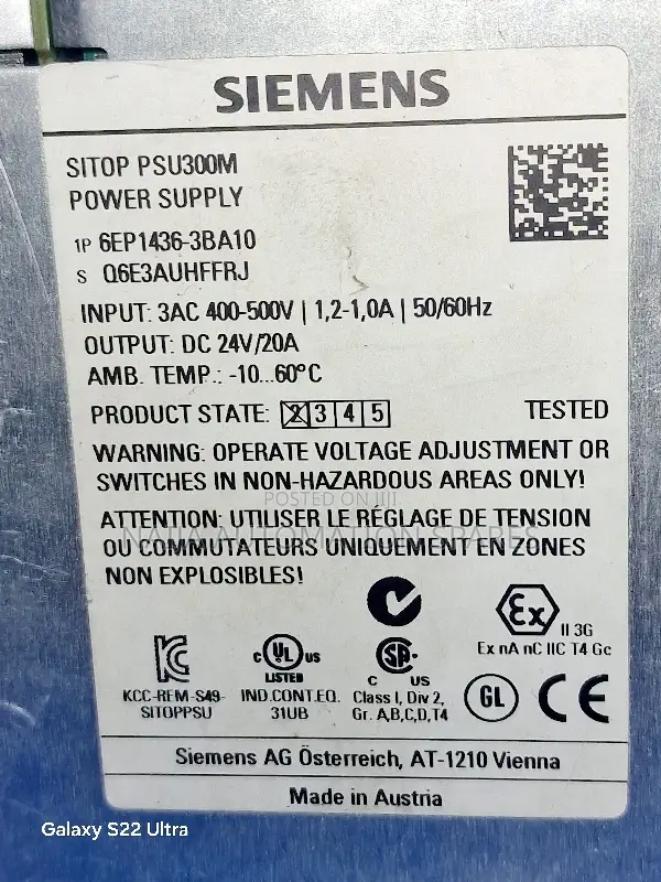 Siemens Sitop Psu300m 6ep1436-3ba10