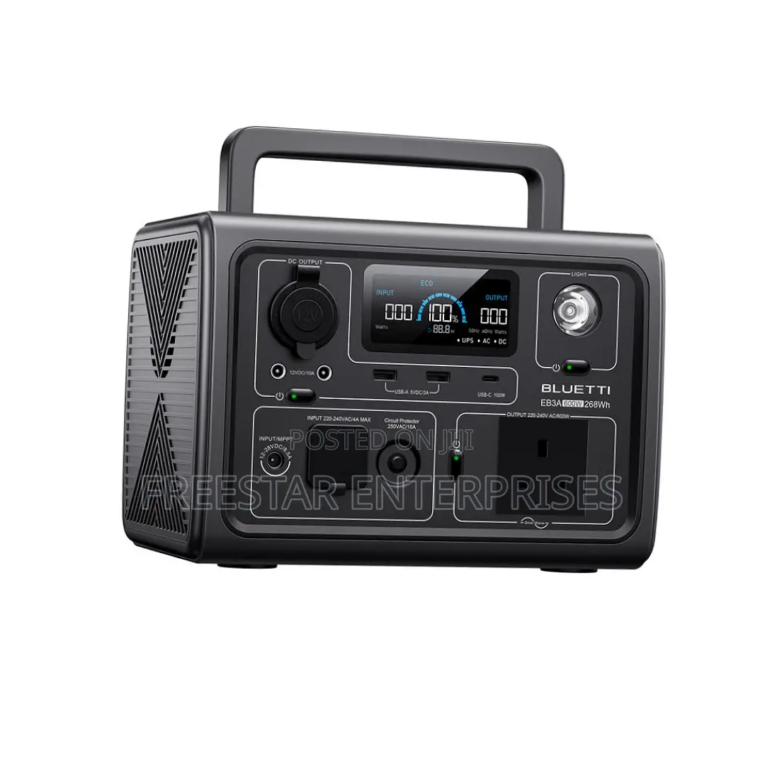 Bluetti Eb3a Portable Power Station 600w. Bluetti Power