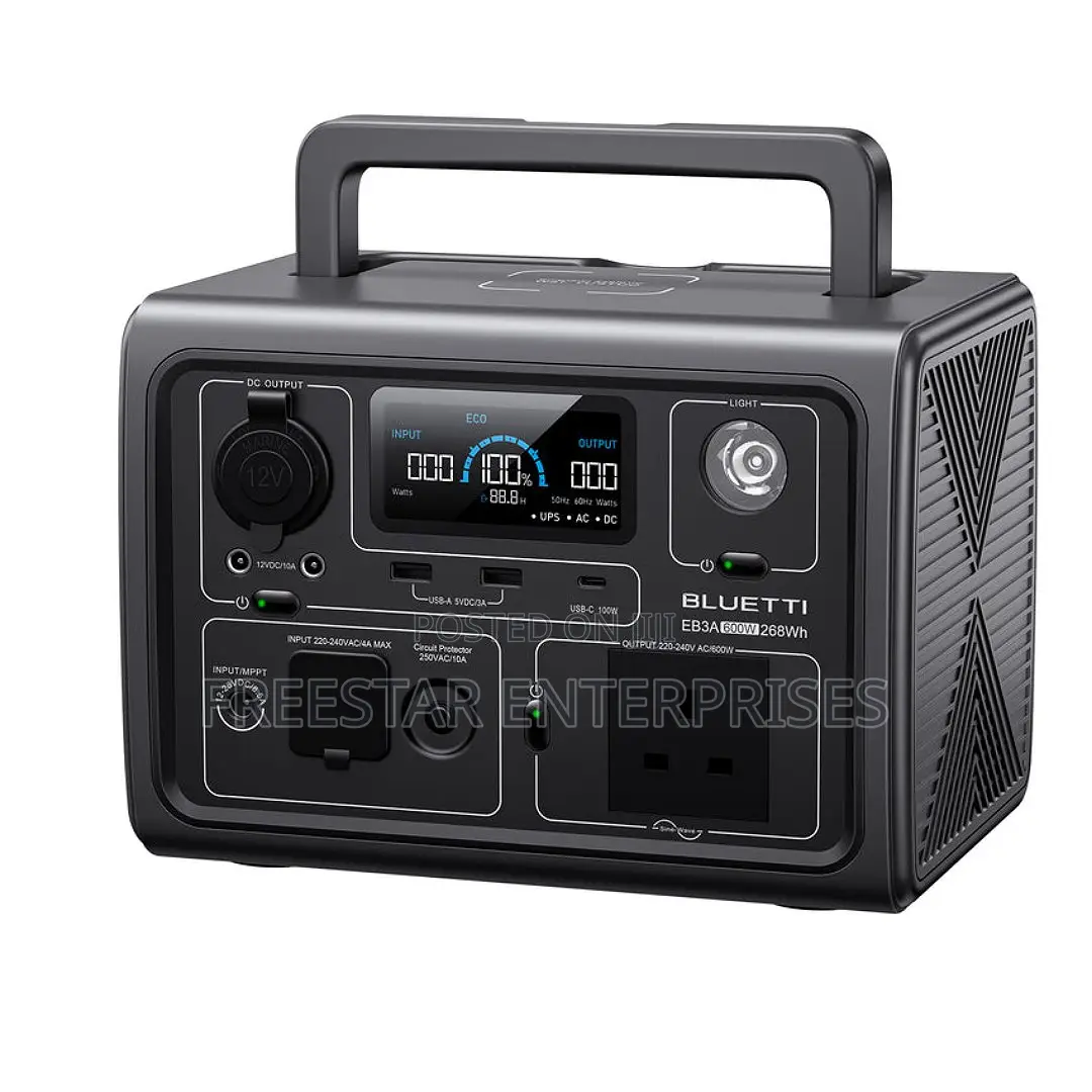 Bluetti Eb3a Portable Power Station 600w. Bluetti Power