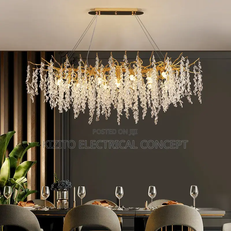Minimalistic Crystal Chandelier