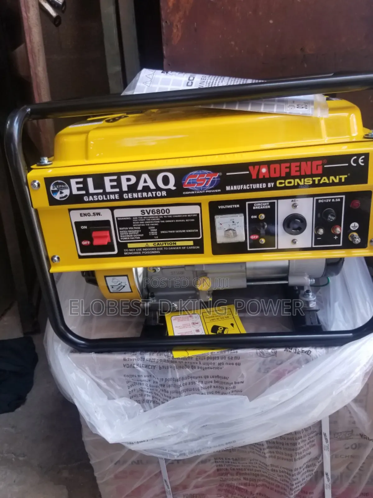 Elepaq Constant Generator 4.5kva Sv6800