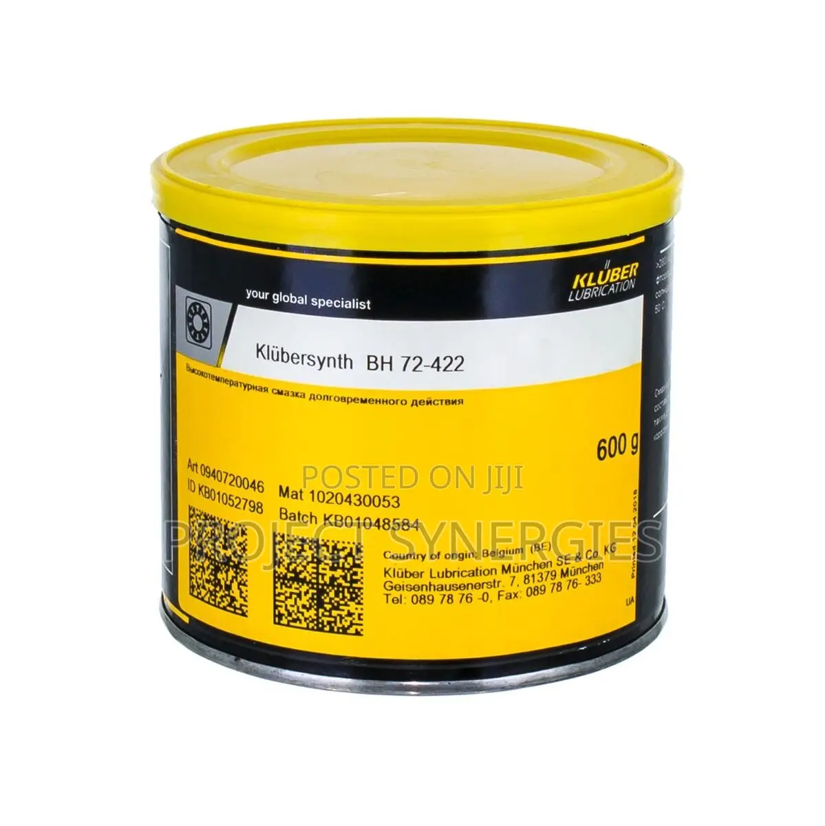 Klubersynth Bh 72 422 - Hight Tem Grease Slow Run Bearings