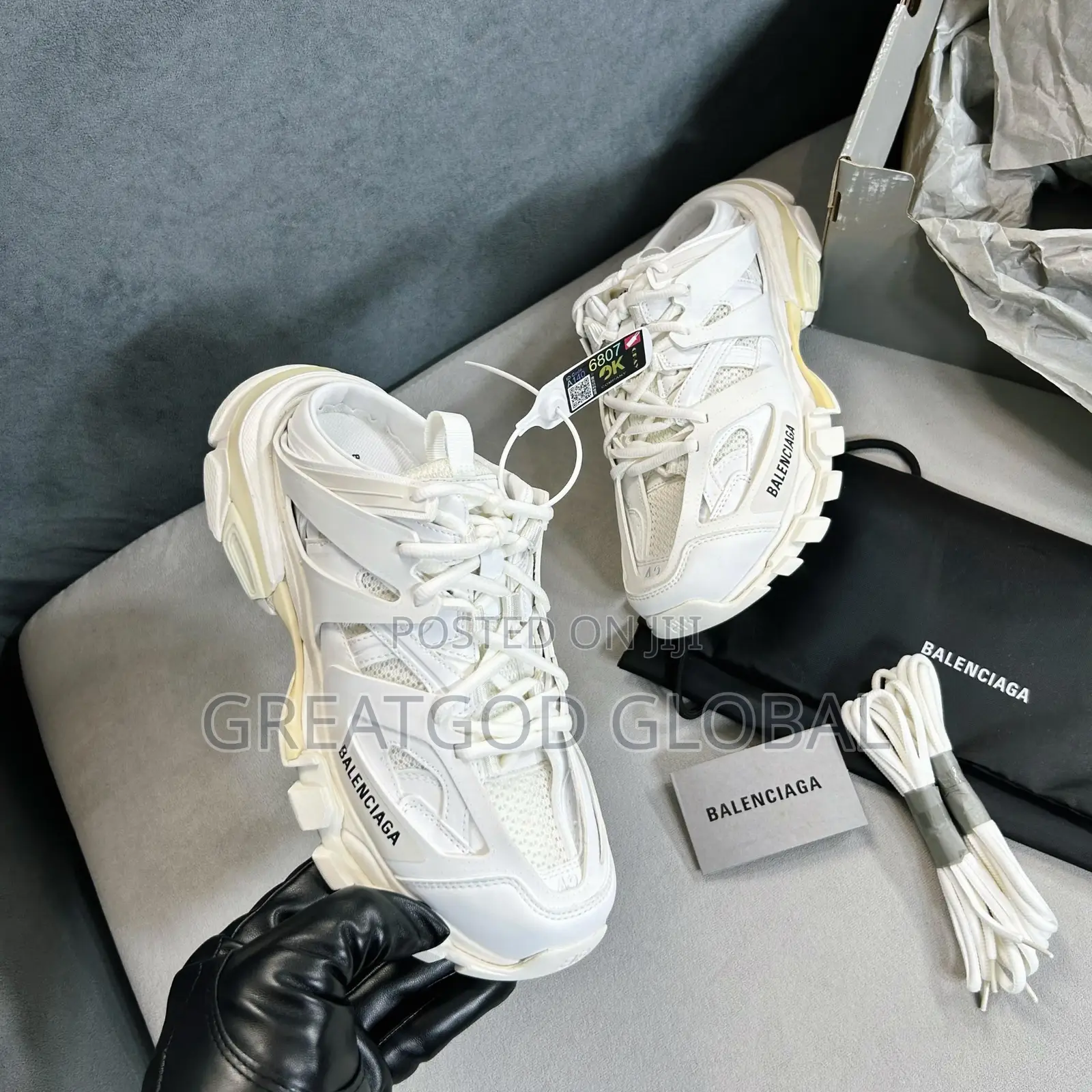 New Balenciaga Track Lace-Up “White”Mule SNKS *41–45*