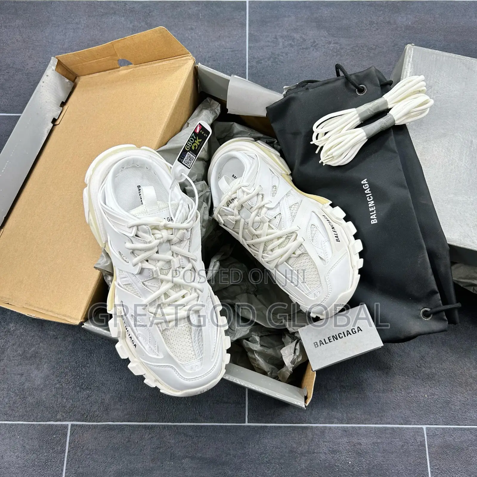 New Balenciaga Track Lace-Up “White”Mule SNKS *41–45*