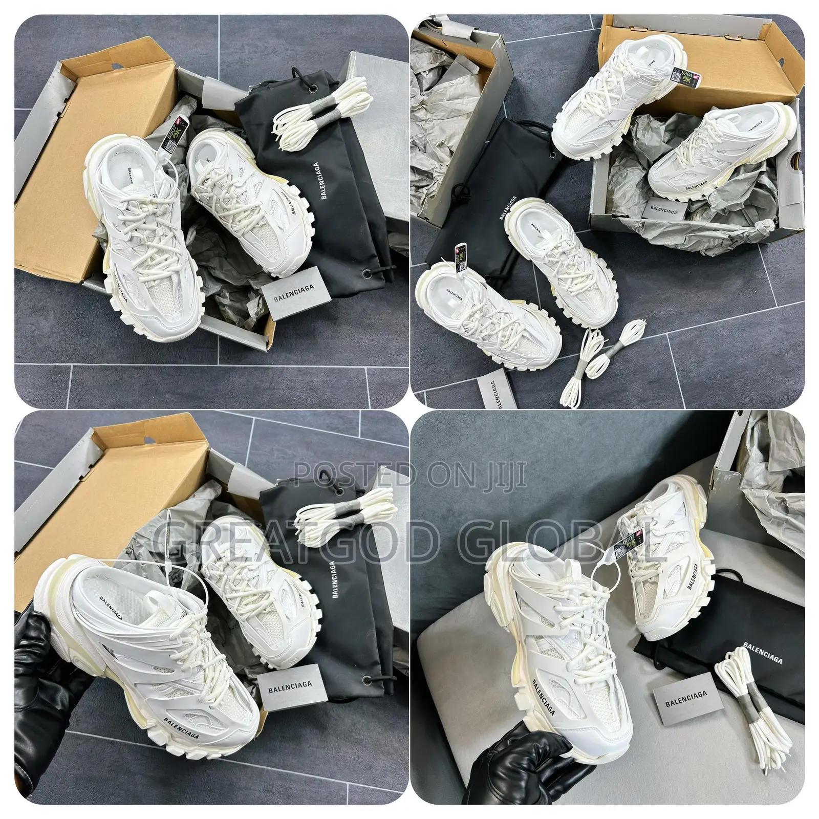 New Balenciaga Track Lace-Up “White”Mule SNKS *41–45*