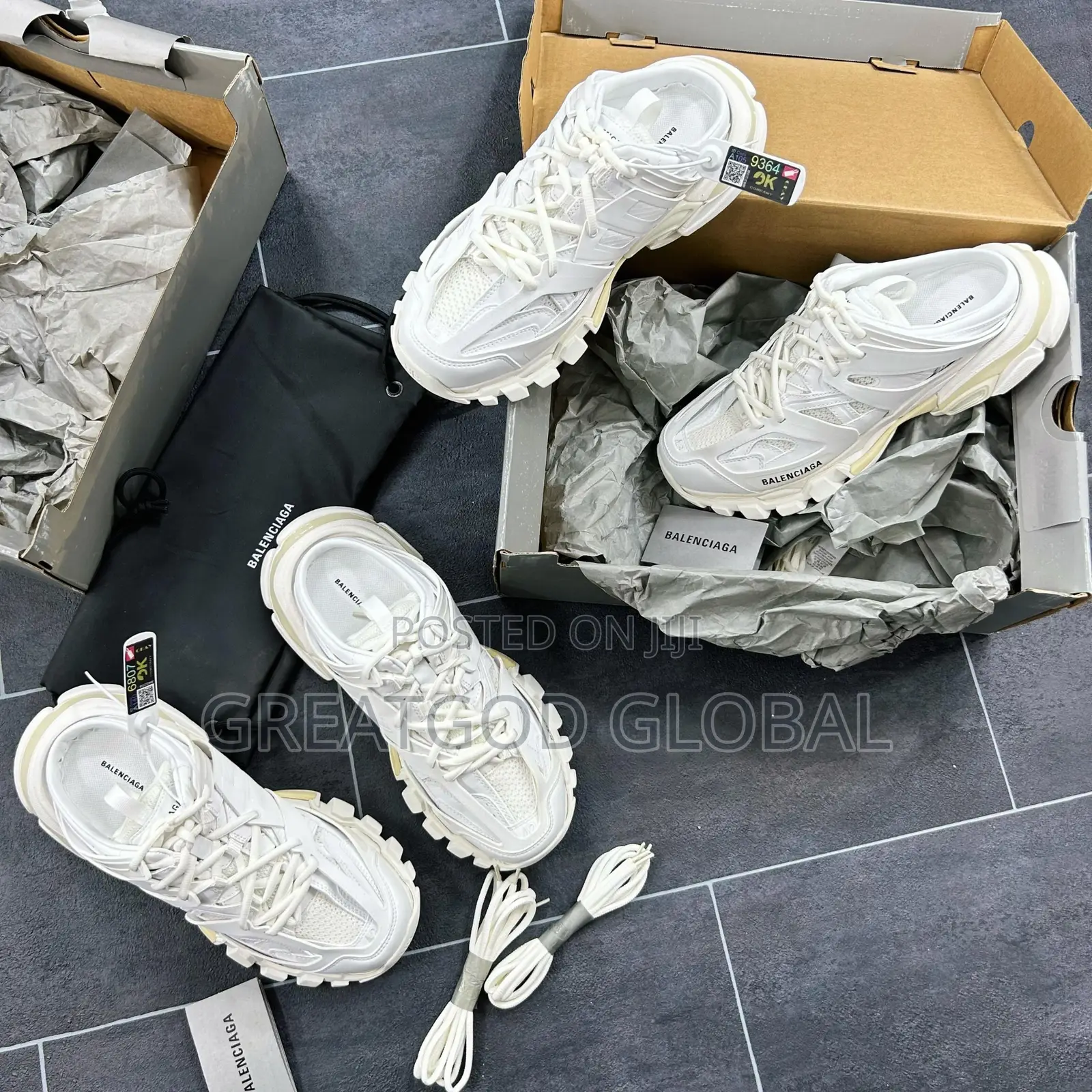 New Balenciaga Track Lace-Up “White”Mule SNKS *41–45*