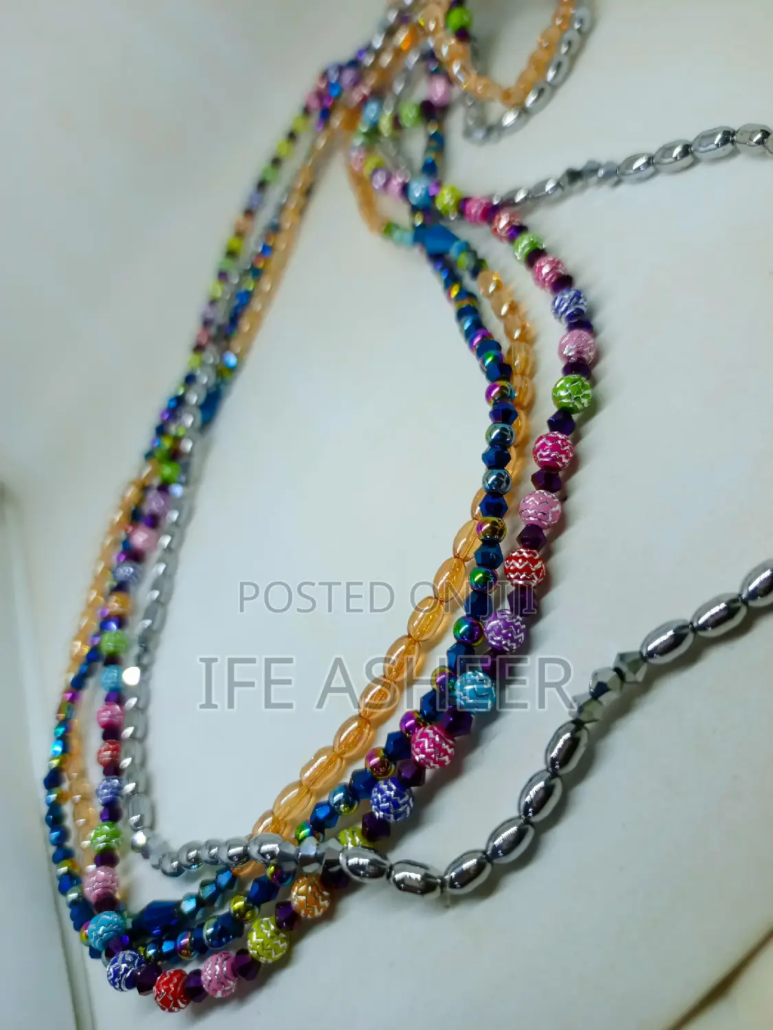 4 Layers Ladies Beautiful Waist Beads 016