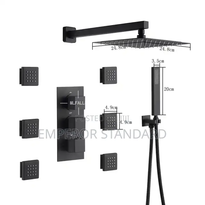6way Conduit Shower Set Wall Mixer Tap