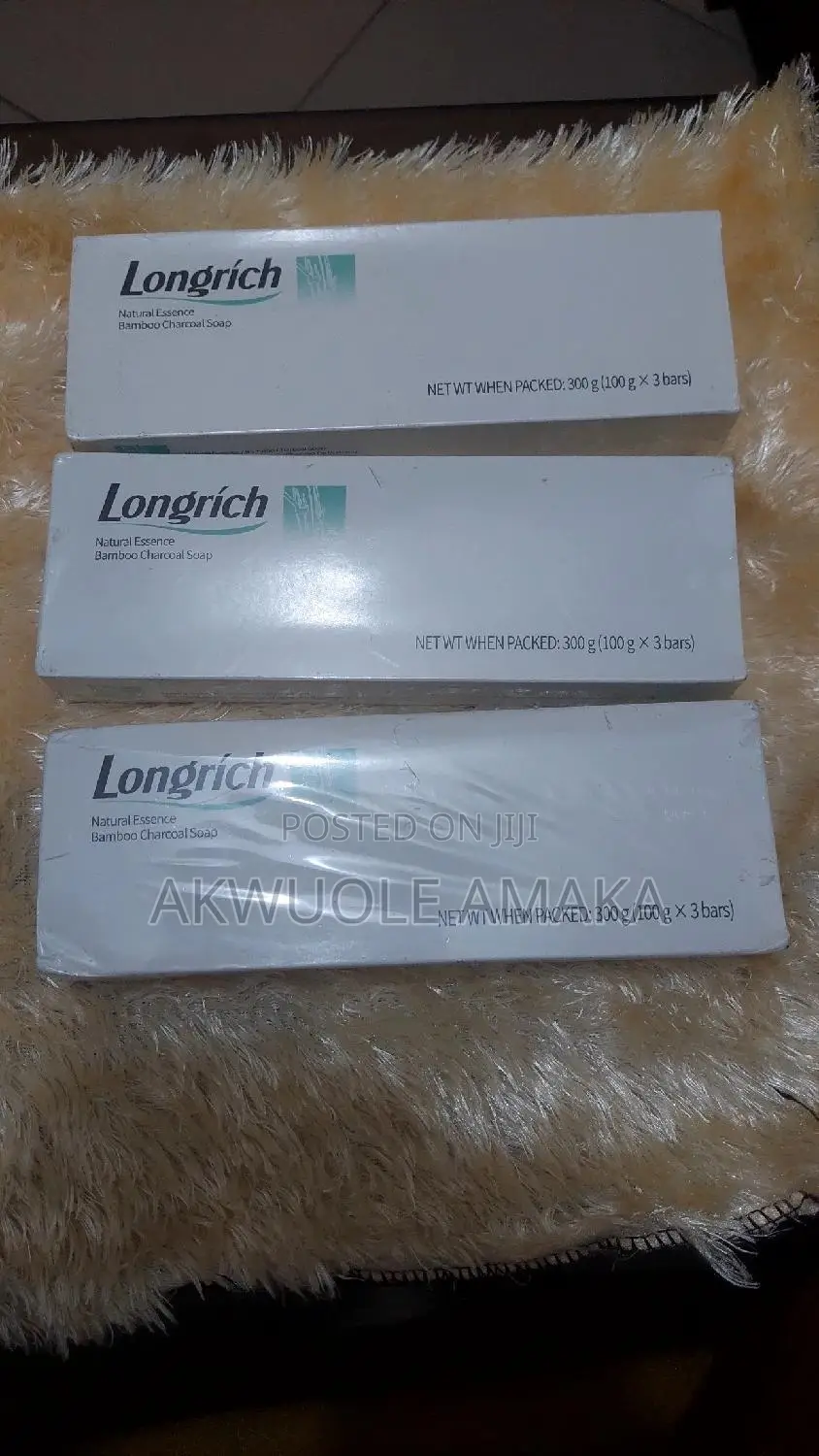Longrich Bamboo Charcoal Soap for Both Men Women Ski
