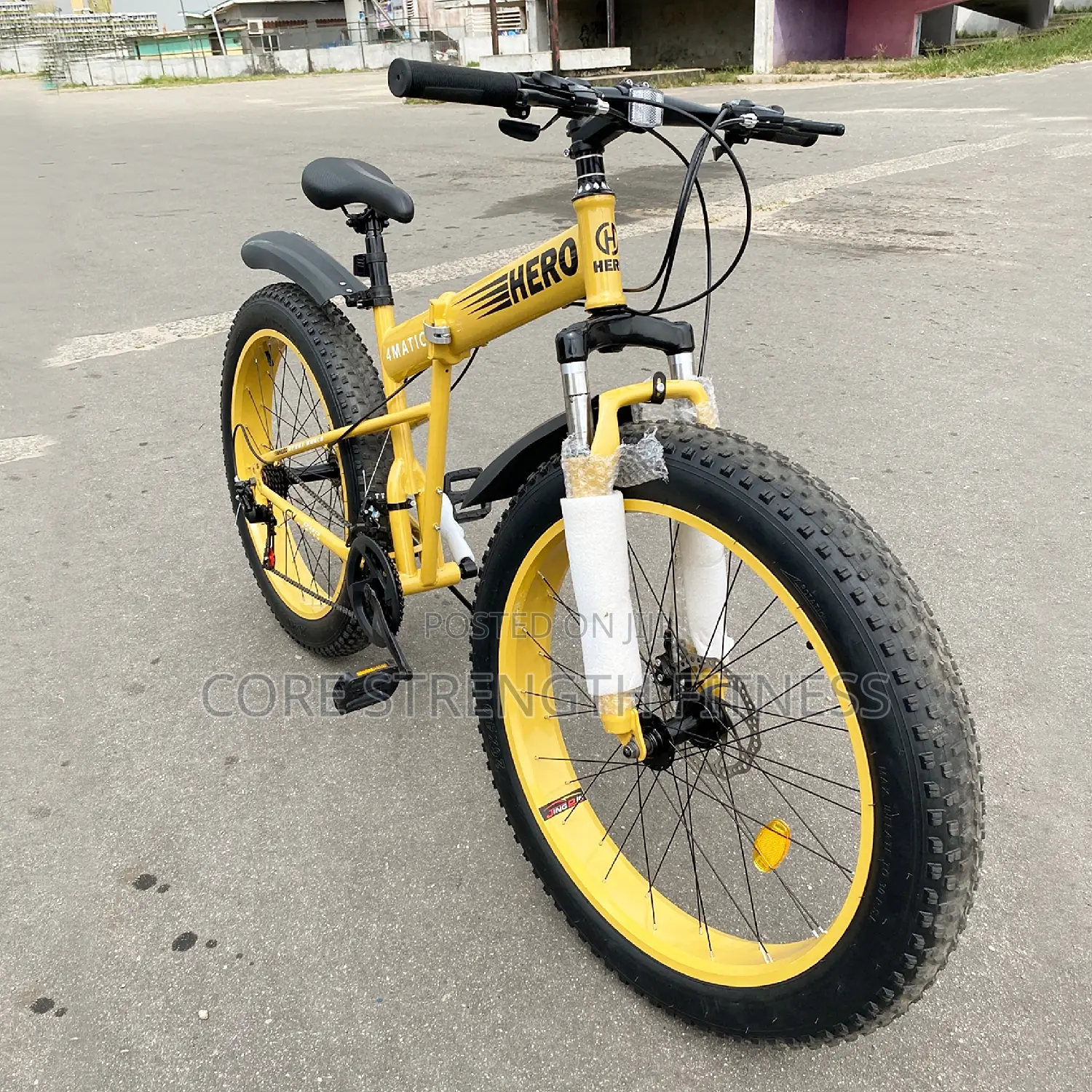 Foldable Road Fat Tyre Bicycle With Spoke Rims