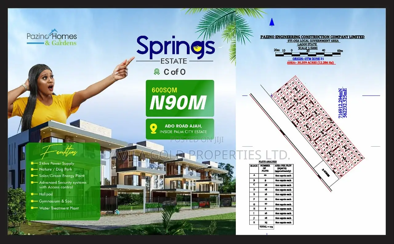 Best Land Deal, Ado Road Ajah, Lagos, at Springs Garden