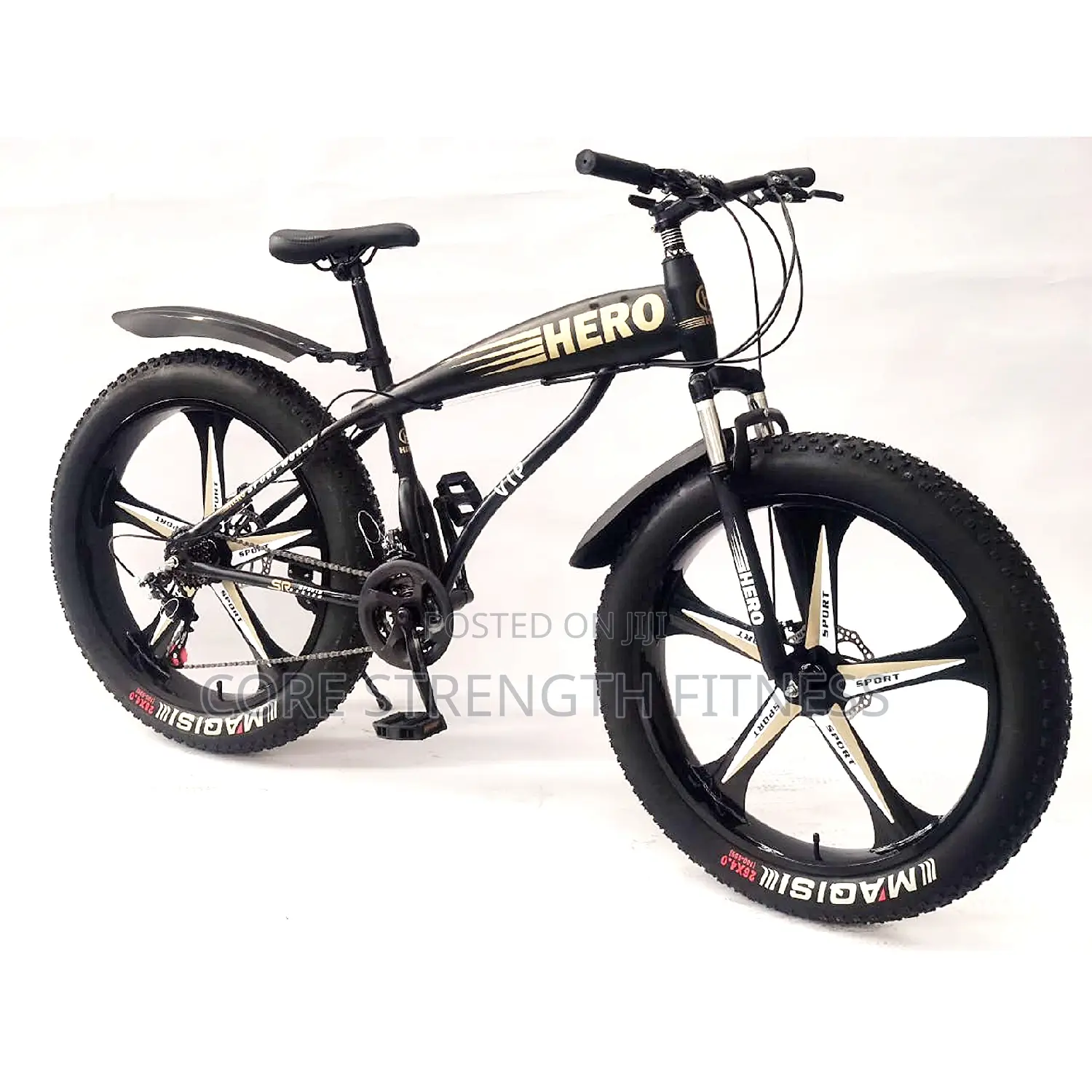 Hummer Road Mountain Bicycle With Fat Tyre and Alloyed Rim