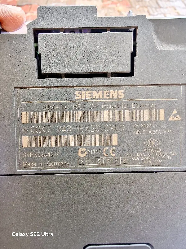 Siemens Simatic Ethernet Module CP 343-1 6GK7 343-1ex20-0xe0