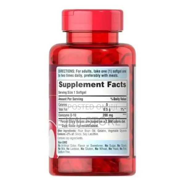 Puritan's Pride Coenzyme Co Q-10 100mg - 60 Softgels