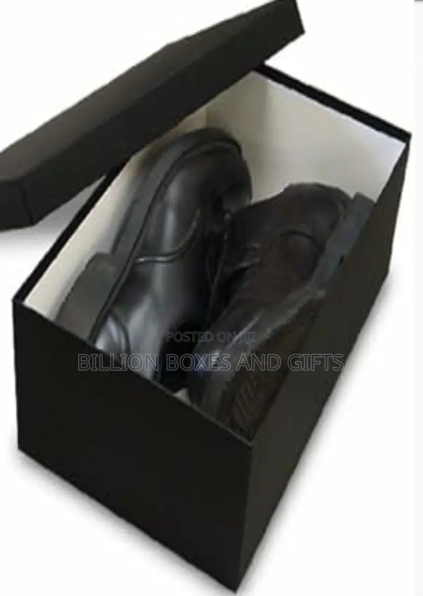 Empty Black Shoe Boxes for Instant Pick Up