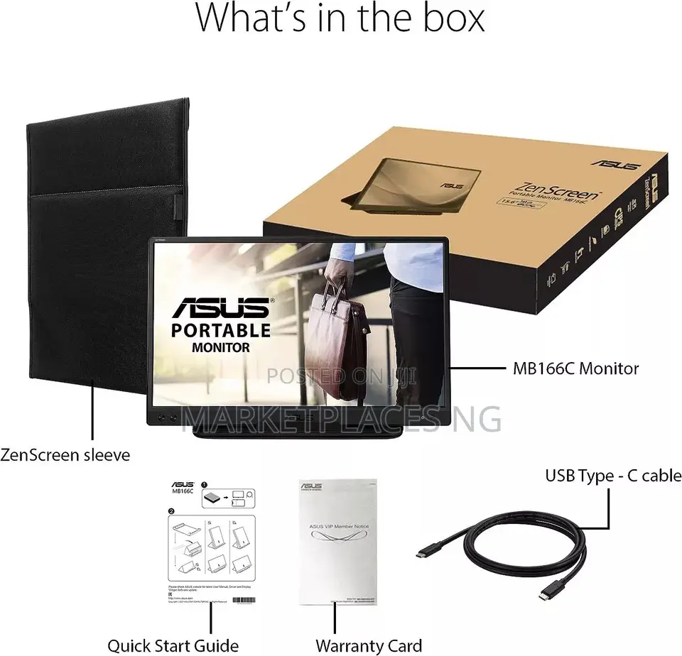 Asus Zenscreen 15.6" Portable USB Monitor(MB16AC)