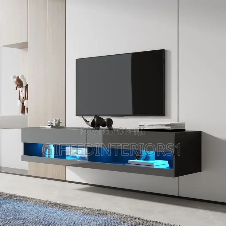 Classy Tv Console With Lightinings