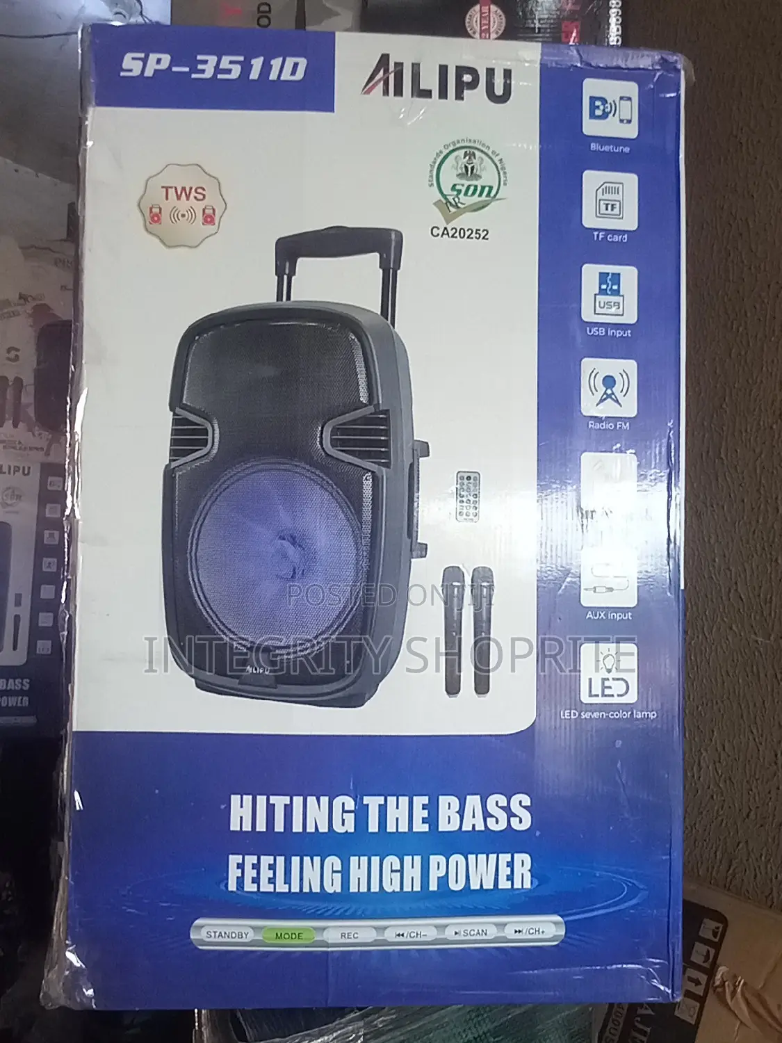 Ailiup Address System With 2 Micro Phone Wireless SP-35110