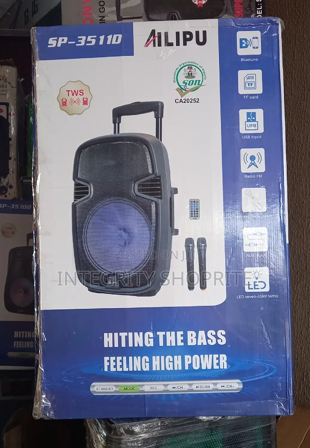 Ailiup Address System With 2 Micro Phone Wireless SP-35110