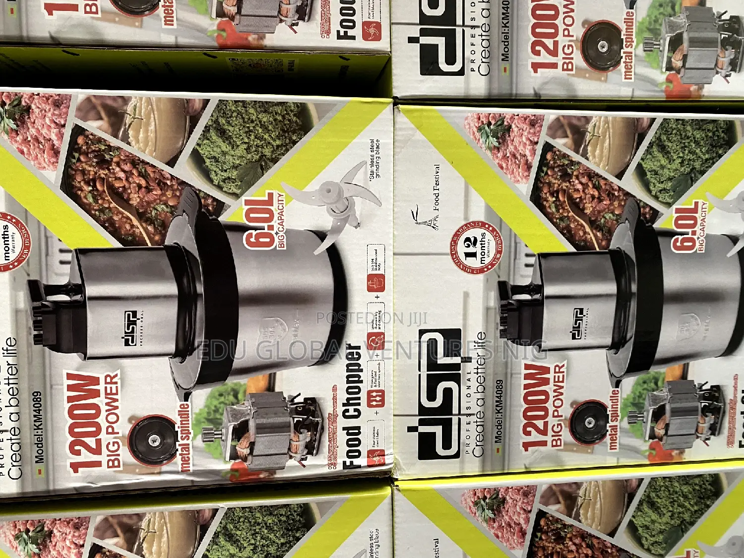 DSP Food Chopper/Yam Pounder 6litres 1200watts.