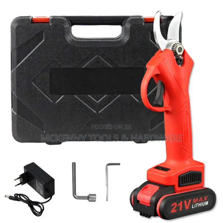 Red Cordless Scissors For Household Garden Pruning Cutter,