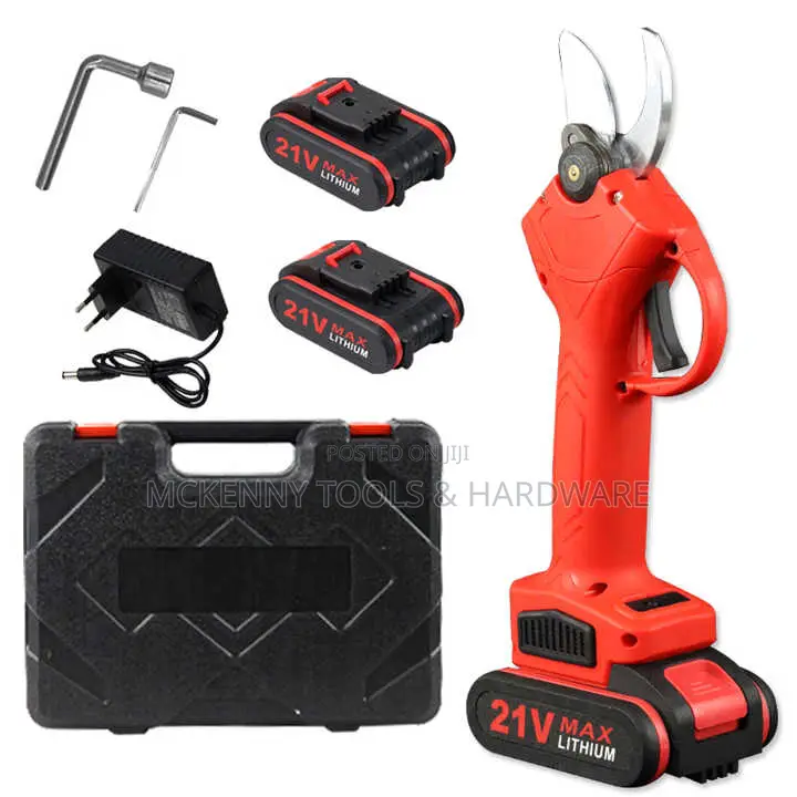 Red Cordless Scissors For Household Garden Pruning Cutter,