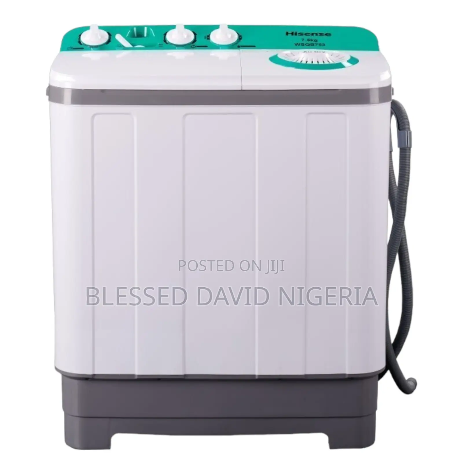 Hisense WM753-WSQB 7.5KG Top Load Twin Tub Washing Machine