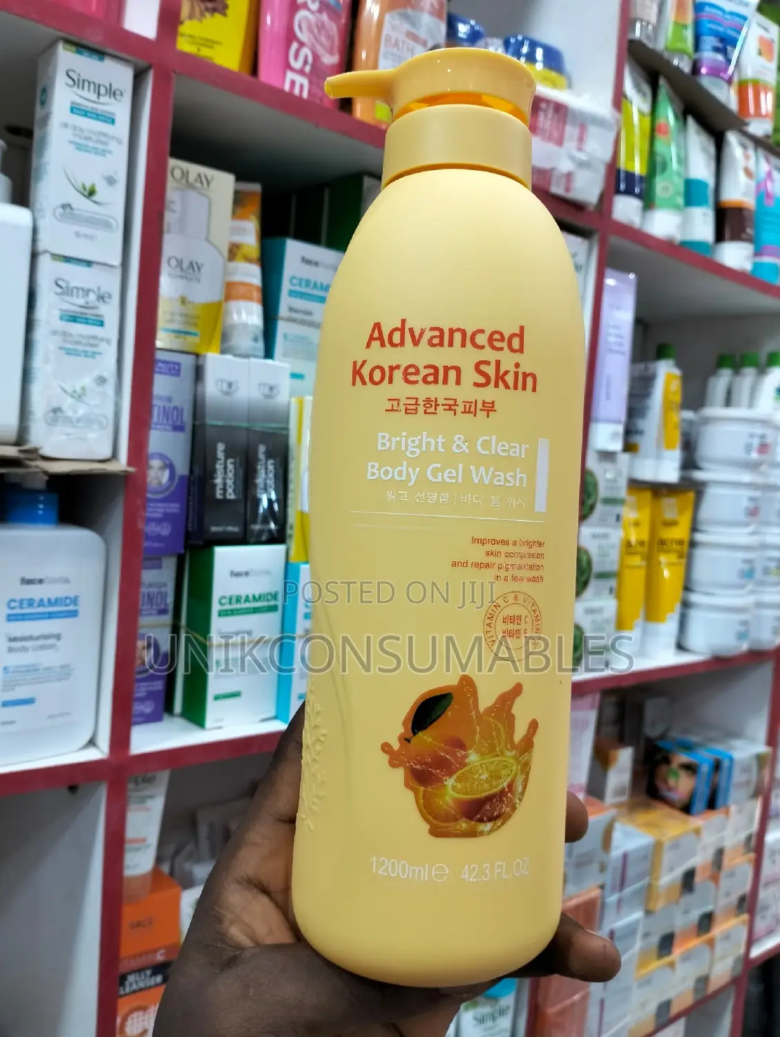Advanced Korean Skin Bright Clear Body Gel Wash 1200ml
